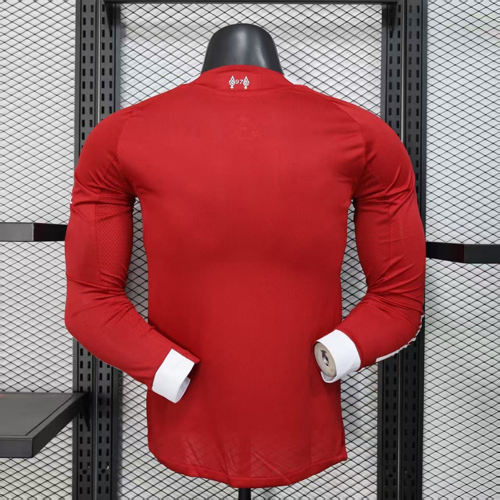 Liverpool Casa 25/26 - Versione Giocatore Maniche Lunghe