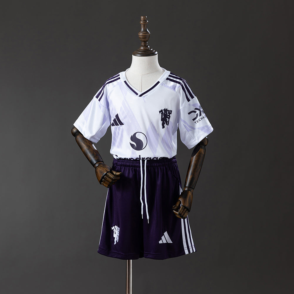 Manchester United Trasferta 25/26 - Bambino (pantaloncini inclusi)