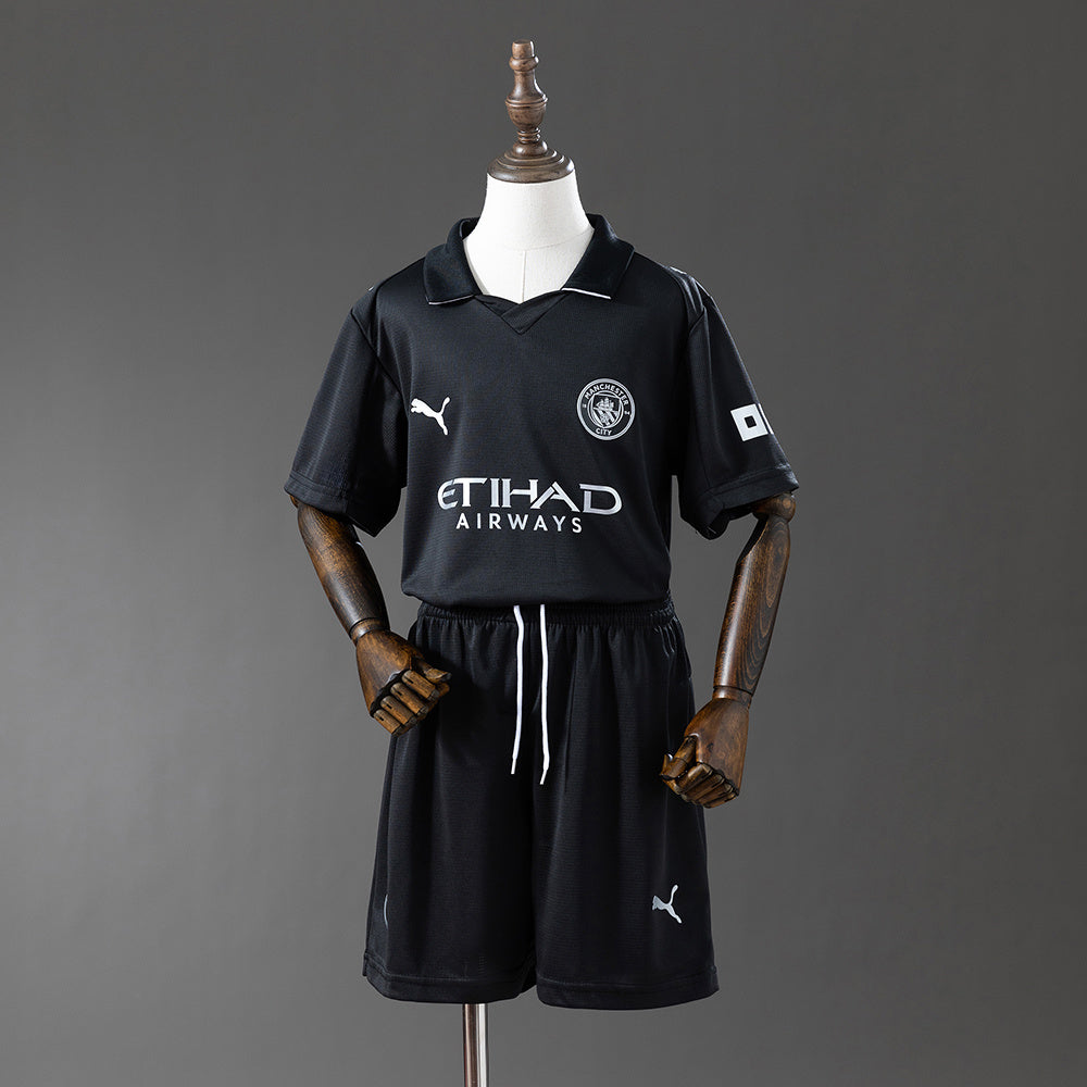Manchester City Trasferta 25/26 - Bambino (pantaloncini inclusi)