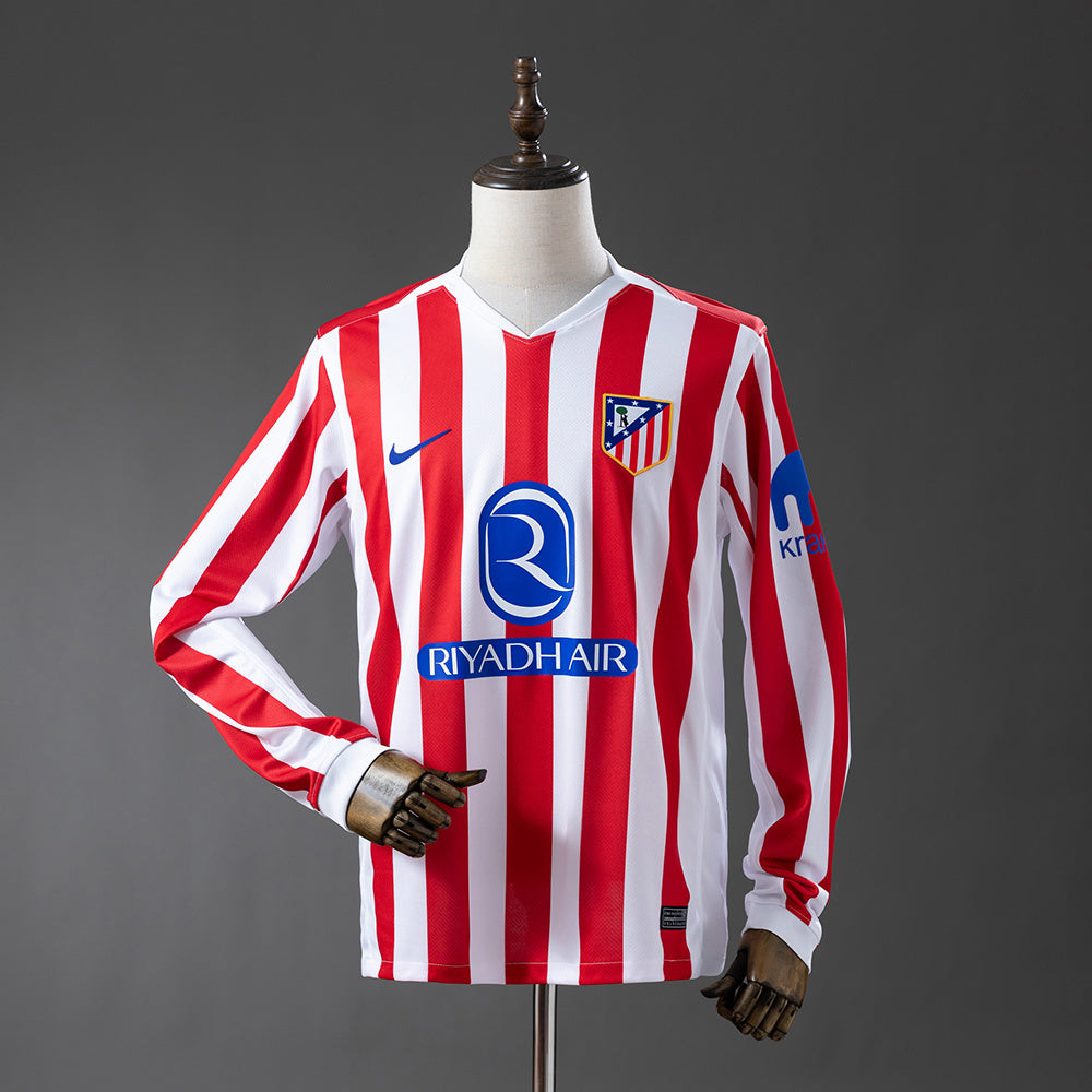 Atletico Madrid Casa 25/26 - Maniche lunghe